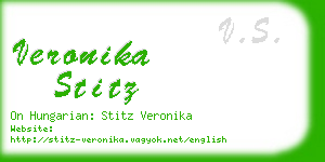 veronika stitz business card